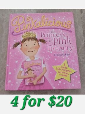 Pinkalicious The Princess of Pink Treasury By Victoria Kann Stories & Games Book
